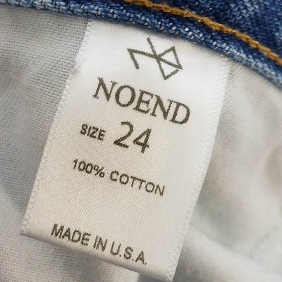 NOEND Slim Straight Denim Jeans Size 24 - Picture 7 of 7